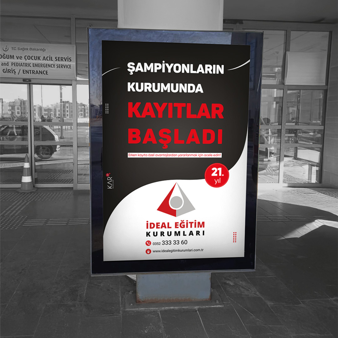 İDEAL EĞİTİM KOLEJİ Kayseri Şehir Hastahanesi CLP Reklamı 